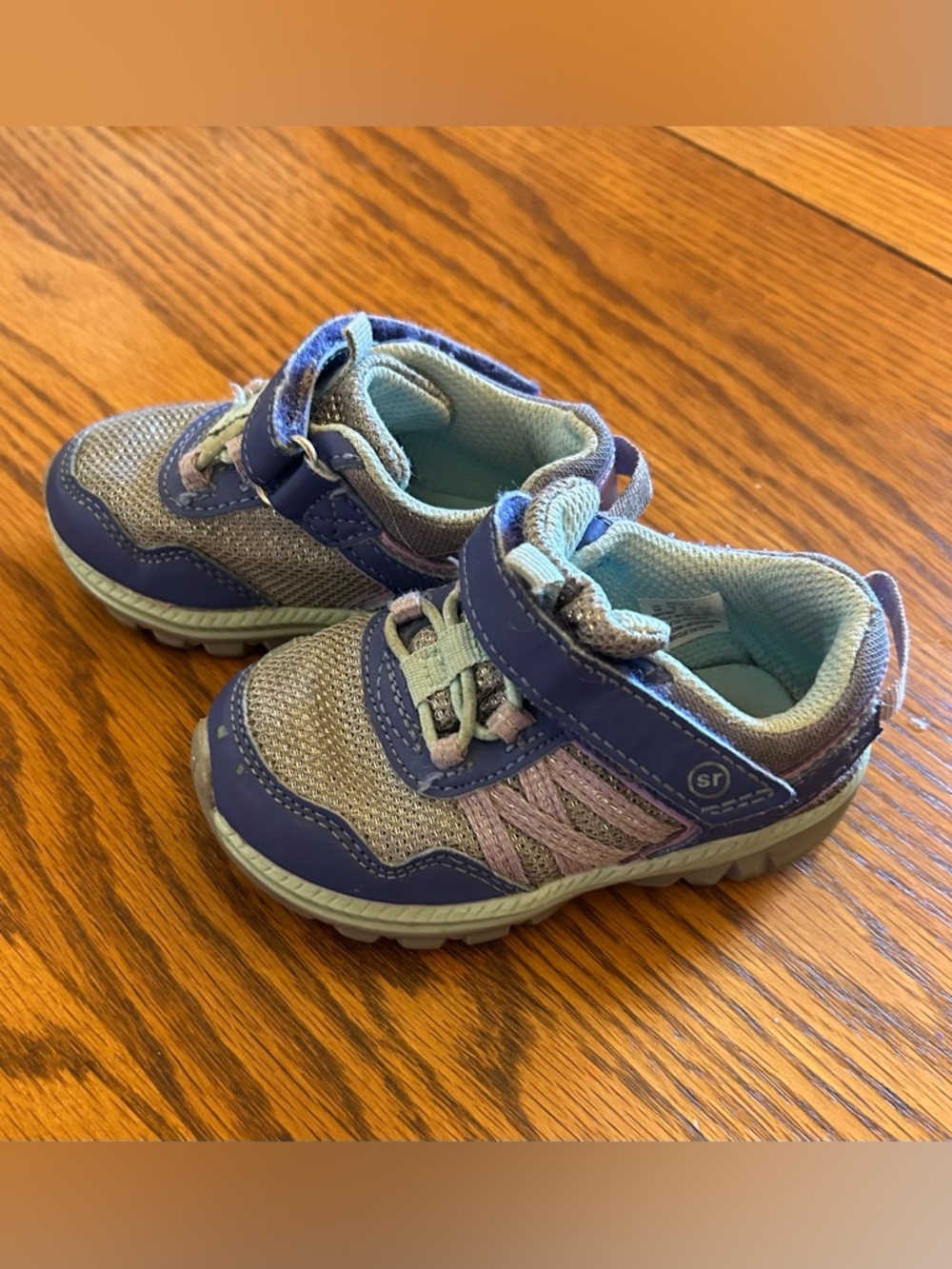 Stride Rite Purple & Gray Athletic Sneakers for Toddlers